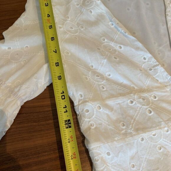 Dress, maxi, cover up, maxi, NWOT, STUNNING, eyelet , fitted to curves, lined - Picture 8 of 16